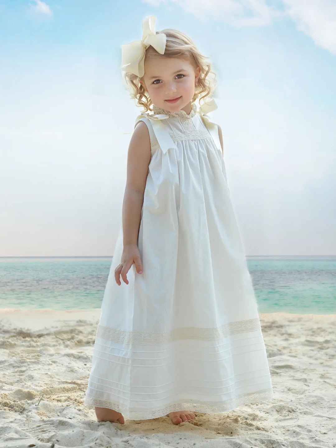 Cambridge White Sleeveless Heirloom Dress Cambridge White Sleeveless Heirloom Dress