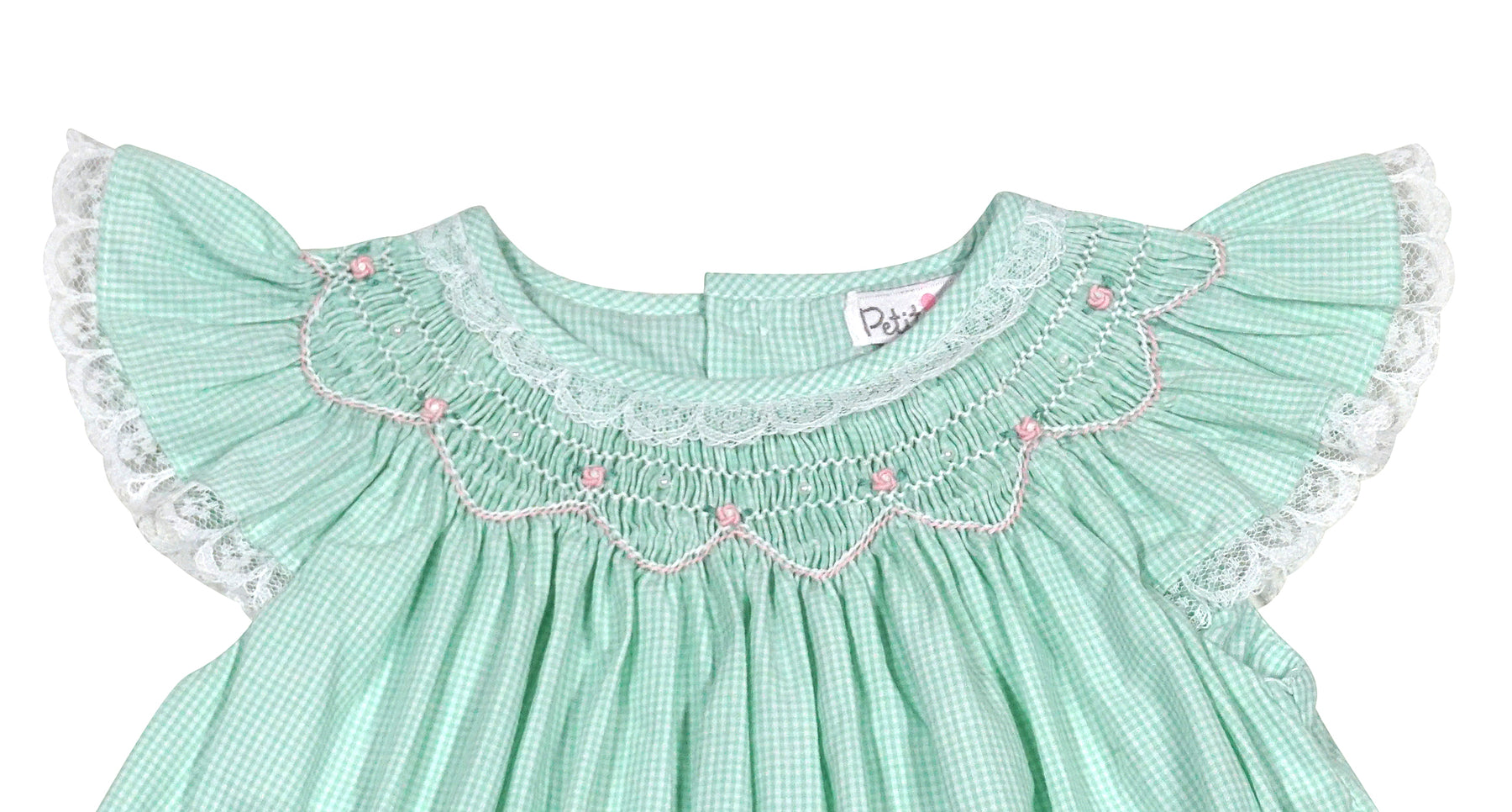 Petit Ami Smocked Bishop Dress w/ Lace Trim 24 Mo Petit Ami Smocked Bishop Dress w/ Lace Trim 24 Mo