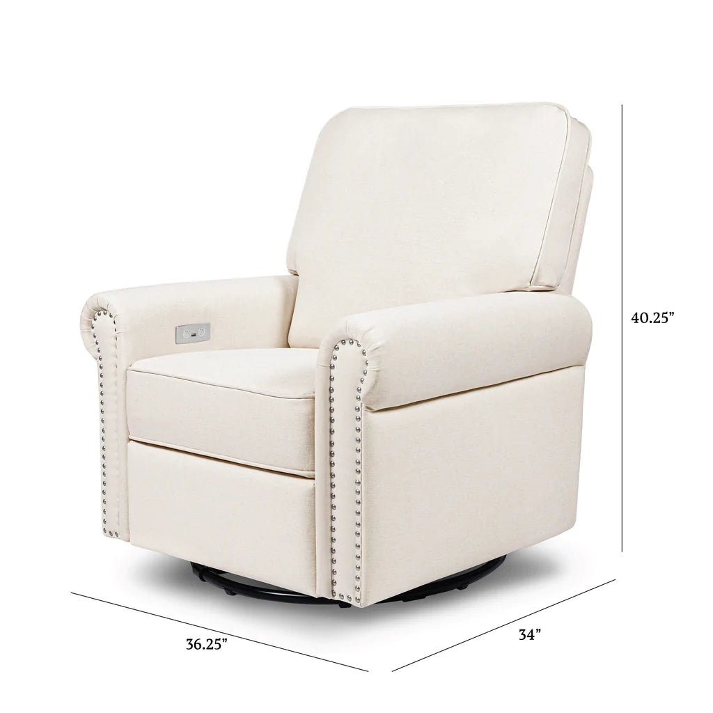 Linden Swivel Glider Power Recliner Our New Baby Inc